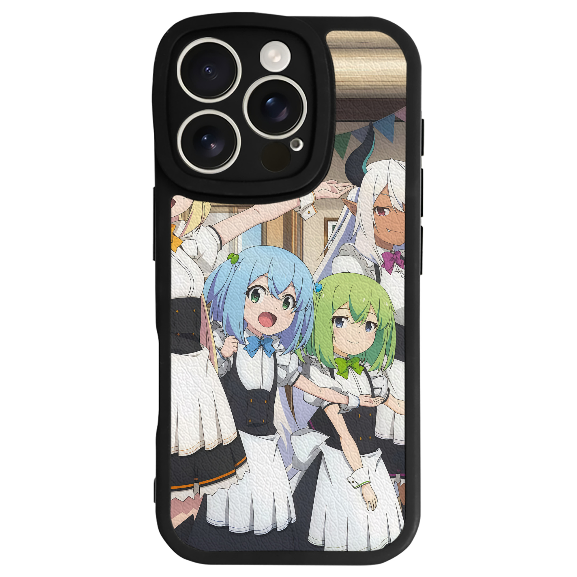 （画像用） 転スラ Regarding Reincarnated to Slime 【iPhone 16シリーズ対応】シリコンスマホケース（レザー調） 材質：シリコン